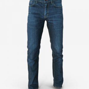 Classic Dark Blue Straight Leg Jeans | Premium Denim