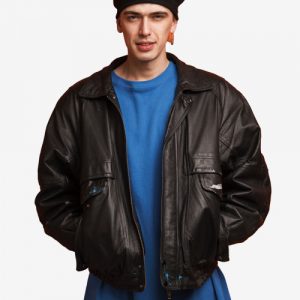 Leather Rocker Jacket - Premium Motorcycle Style